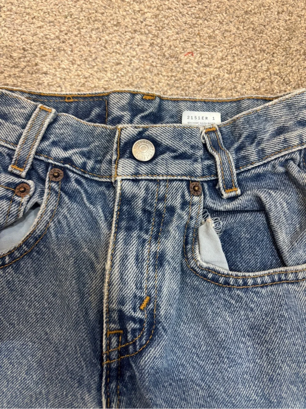 Vintage 2000’s Levi’s 505 boy’s jeans made into jorts  size 5 Y2K vintage Levi’s